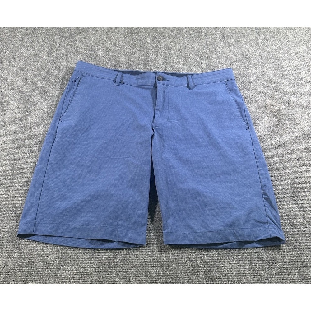 Tommy Bahama Chip Shot Short 10" Shorts Mens 36 Blue Golf Chino Stretch Casual